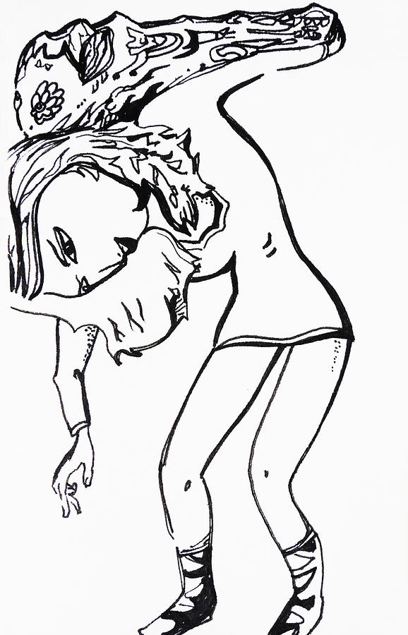 Girl Drawing - Weve Got This by Joseph Demaree Girl Drawing - Weve Got This by Joseph Demaree