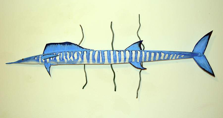 Whahoo Palm Fish Mixed Media by Daniel Gale