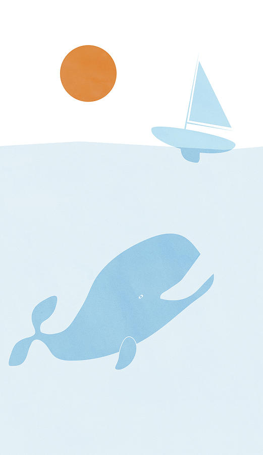 Whale And Boat Painting