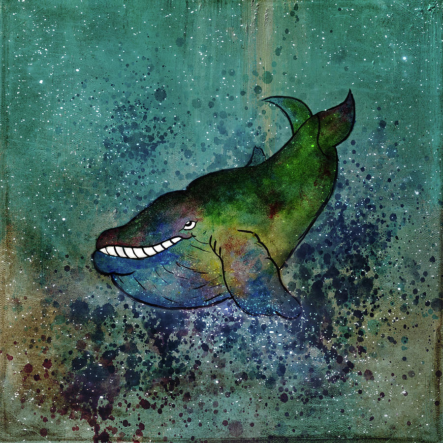 Whale Painting - Whale by Christina VanGinkel