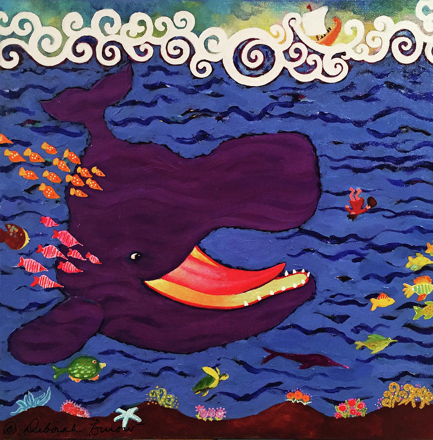Whaling Painting by Deborah Burow