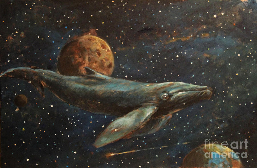 Whale Of The Universe Painting