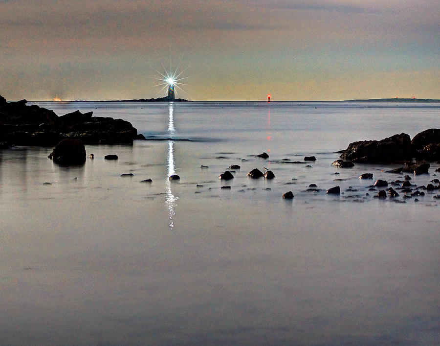 Whaleback Light 7354 Photograph by Jeff Stallard