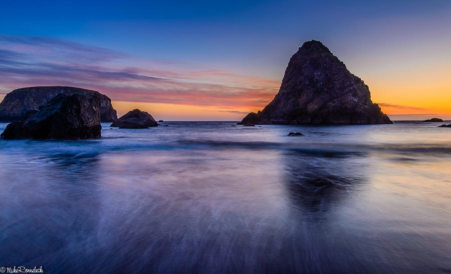 Whaleshead Beach Sunset Photograph by Mike Ronnebeck