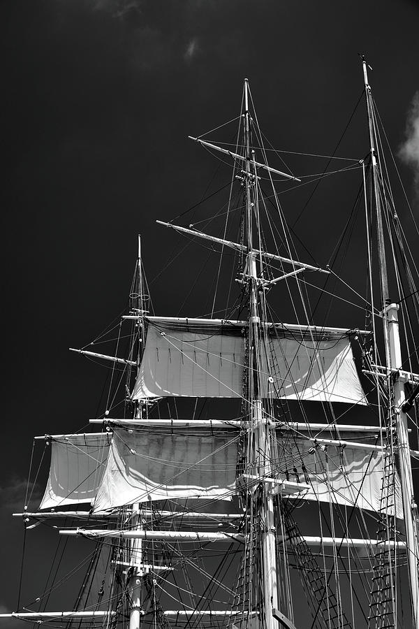 Whaling Ship Three Masts Photograph