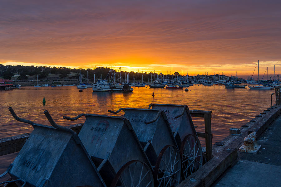 Wharf Sunset Photograph by Derek Dean