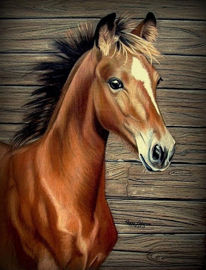 Horse Painting - What A Doll by Peggy Osborne