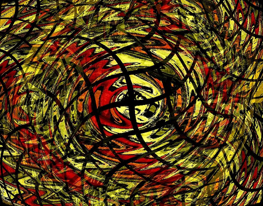 Abstract Digital Art - What A Tangled Web We Weave by Terry Mulligan