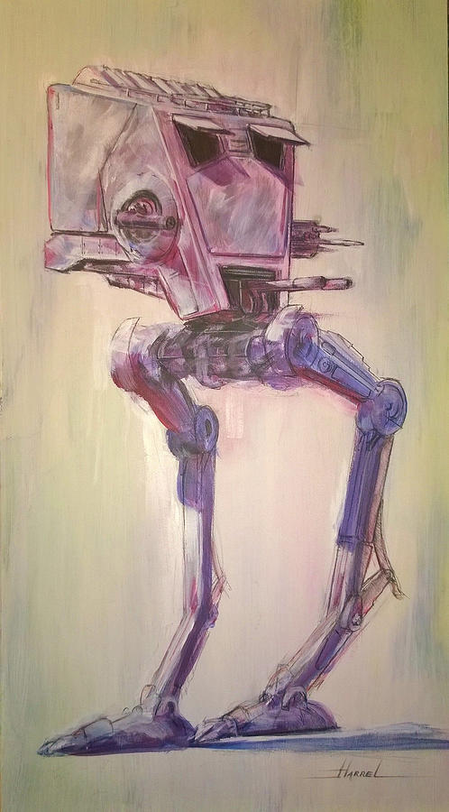 Star Wars Painting - What are You Lookin AT? by Dan Harrel