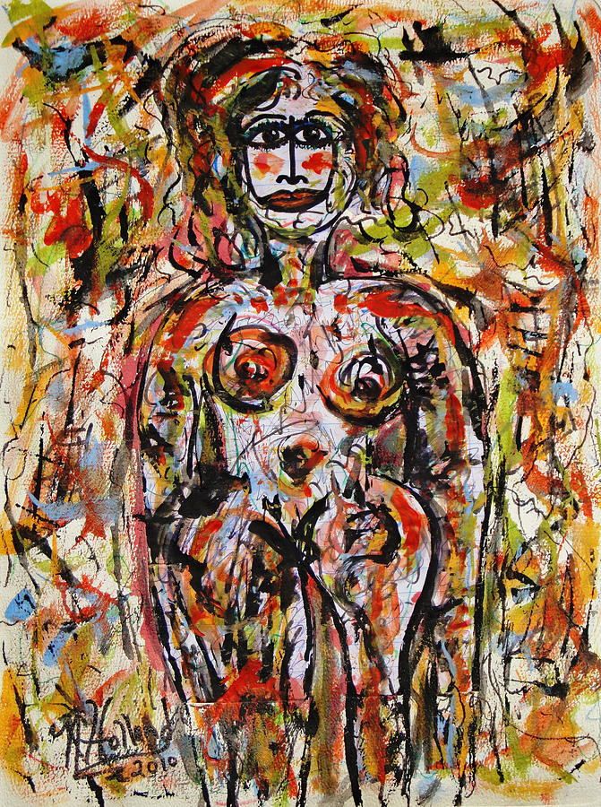 Nude Painting - What Are You Looking At 20 by Natalie Holland