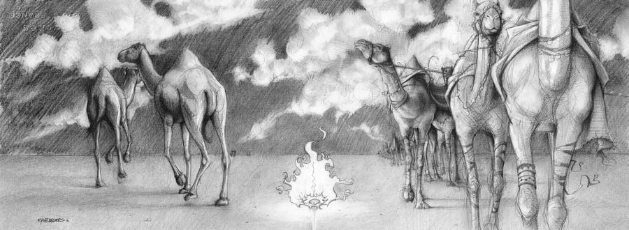 Camel Drawing - What Do I Still Lack? by Ryan Flanders
