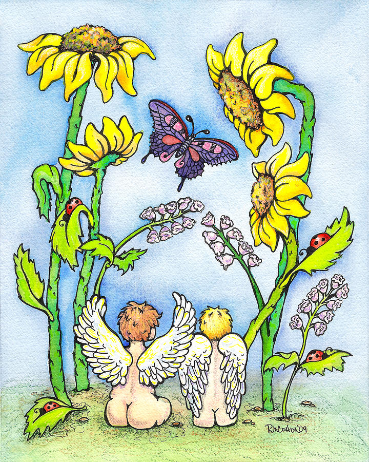 Butterfly Painting - What Heaven is Really Like by Rachel Cotton