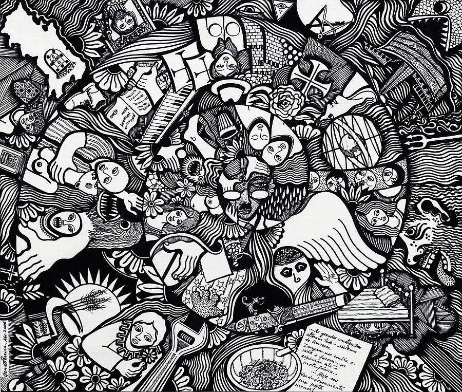 China Ink Drawing - What I used to be was a desire which as gone by Jose Alberto Gomes Pereira China Ink Drawing - What I used to be was a desire which as gone by Jose Alberto Gomes Pereira