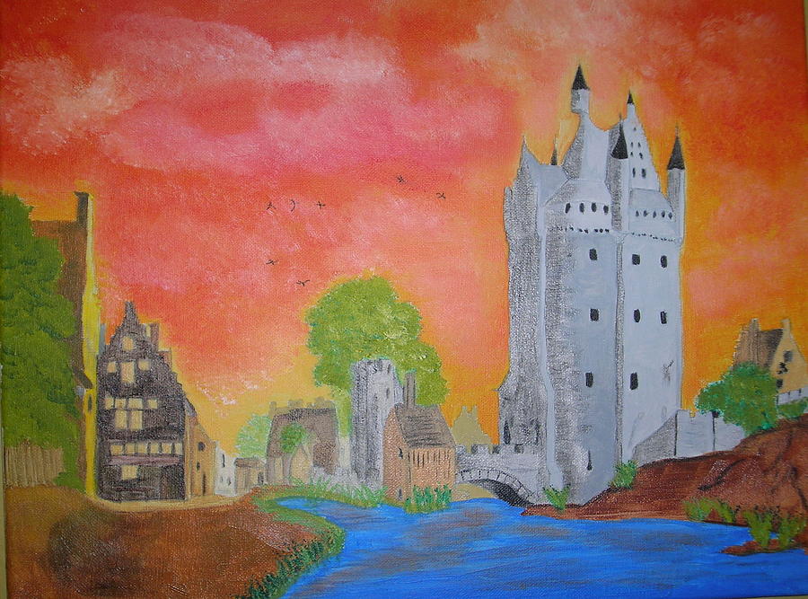 Castle Painting - What IF by Michele Edler