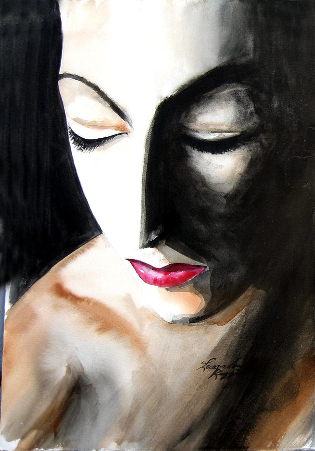 What Is She Thinking  Painting by Leonardo Ruggieri