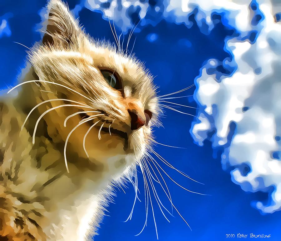 Cat Photograph - What Joy by Kathy Tarochione