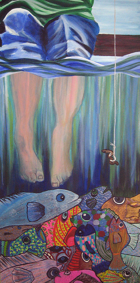 What Lies Beneath Or Manna From Above Painting By Teresa Hay