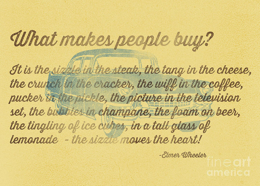 What makes people buy Photograph by Edward Fielding