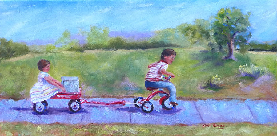 What Should We Do Today? Painting by Carol Berning