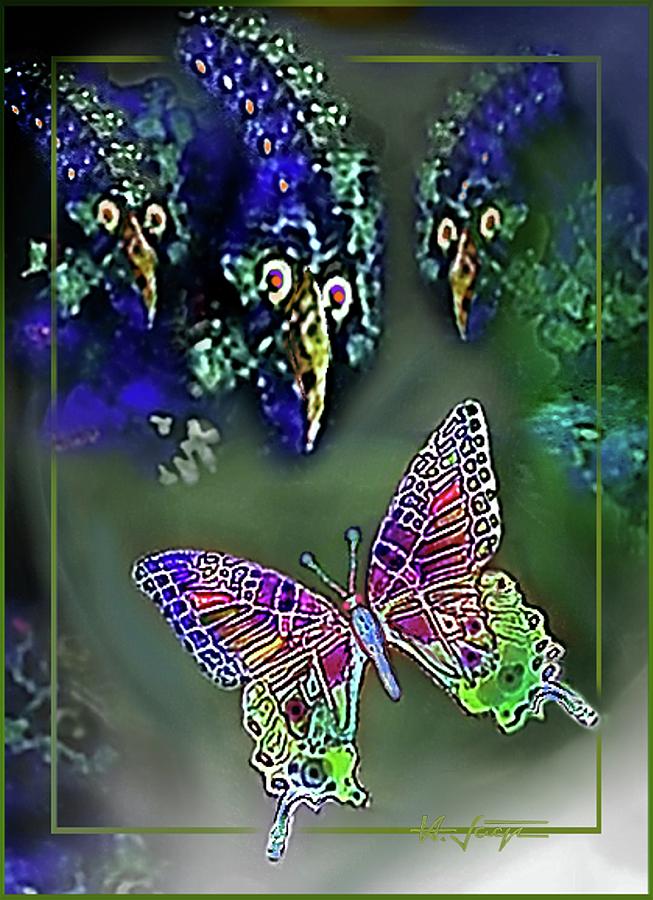 Butterfly Digital Art - What  The  Butterfly  Saw by Hartmut Jager