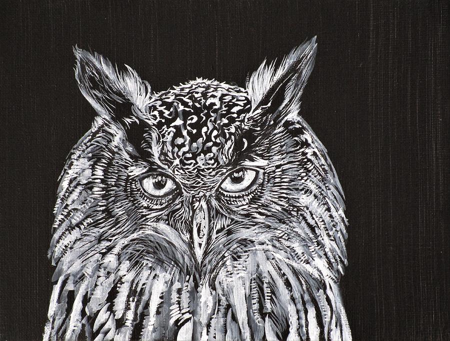 What The Owl Sees Painting by Fabrizio Cassetta