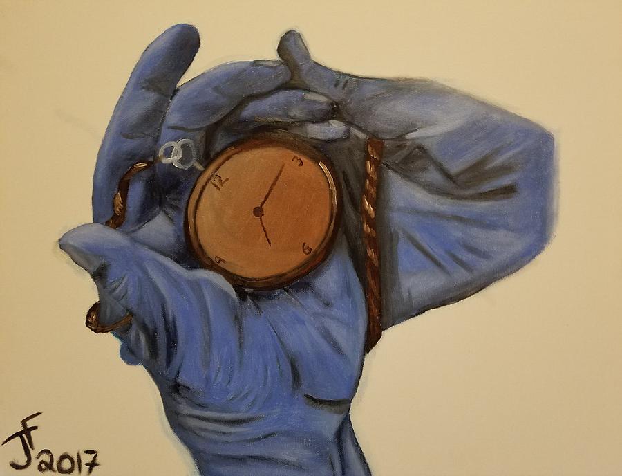 Watch Still Life Painting - What time is it? by Jerel Ferguson