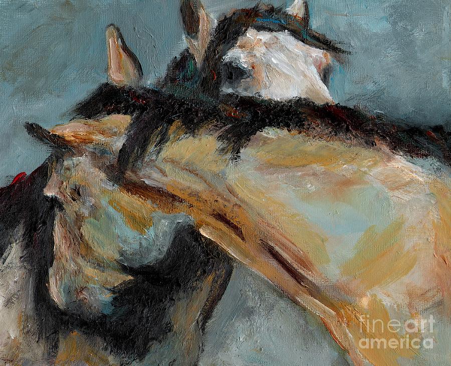 Horse Painting - What We Could All Use a Little Of by Frances Marino