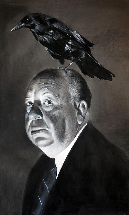 Whats on Sir Hitchcocks mind Painting by Atish Banerjee - Fine Art America