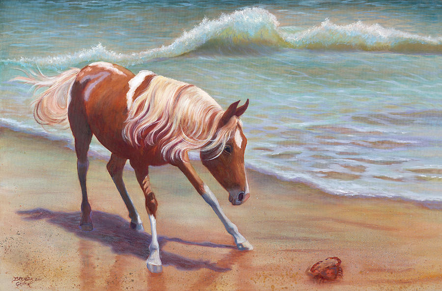 Horse Painting - Whats that? by Brenda Griffin