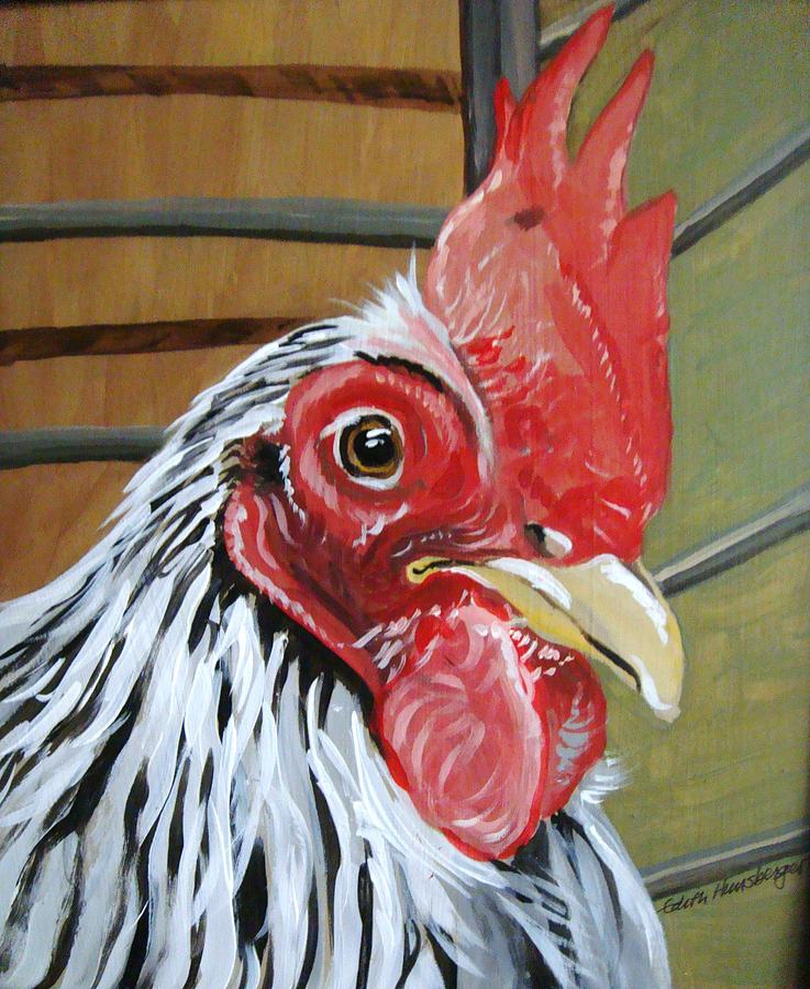Whats Up Chickie Painting by Edith Hunsberger