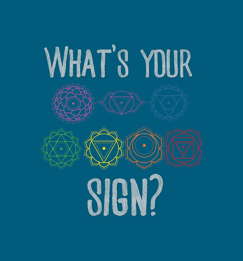 Whats Your Sign - Chakra T-Shirt Photograph by Thomas Leparskas