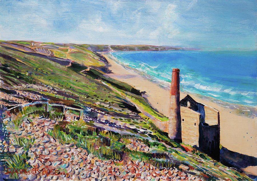 Wheal Coates Painting by Seeables Visual Arts