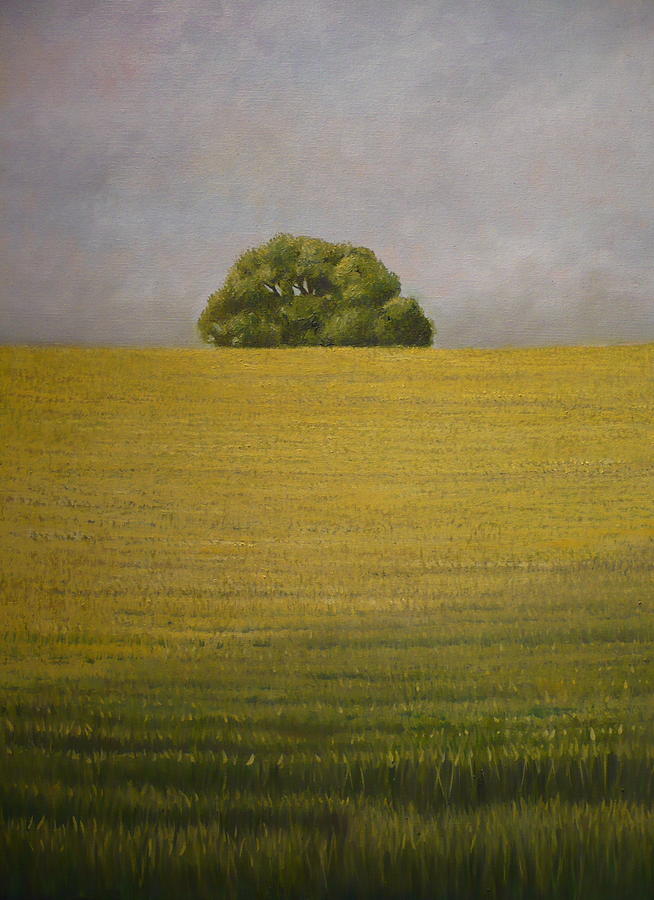 Wheat Field Painting by Caroline Philp