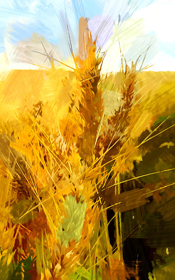 Wheat Field Painting by Chris Butler