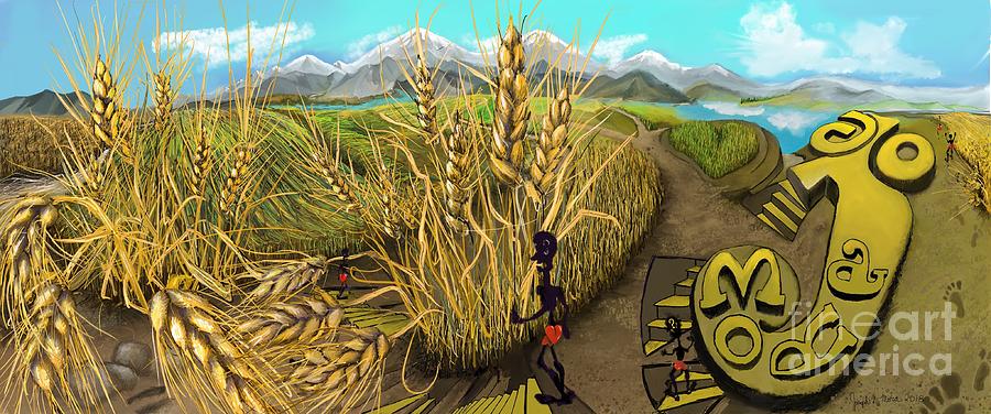 Wheat field Day Dreaming Digital Art by Joseph Mora