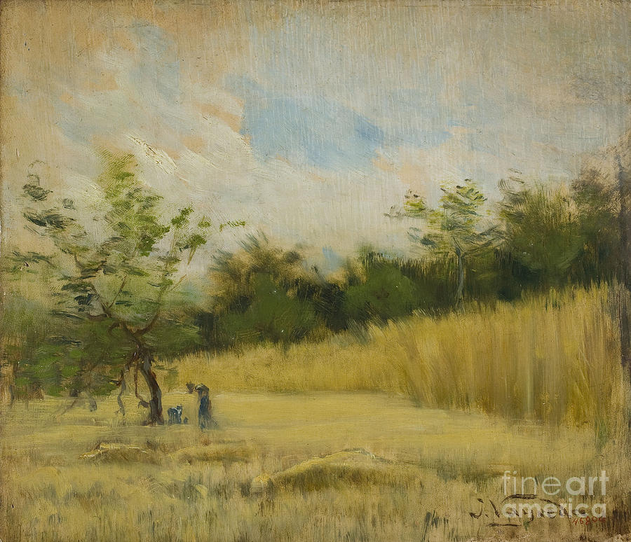 Wheat field Painting by MotionAge Designs