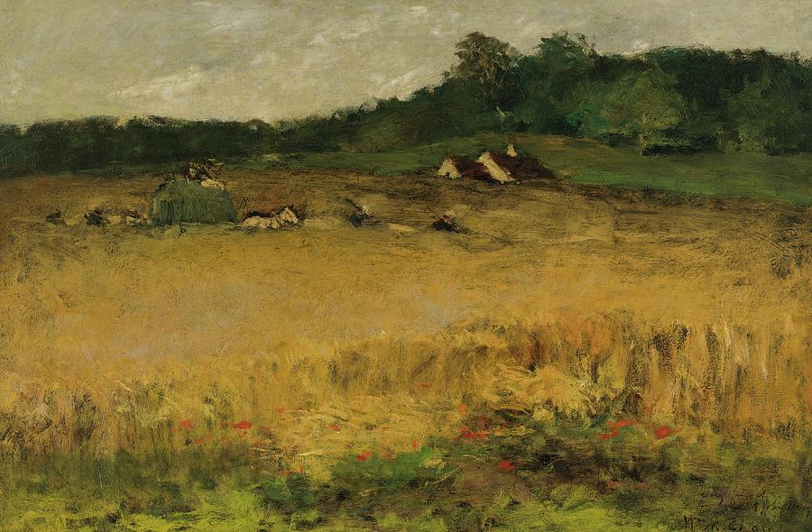 Wheat Field Painting by William Merritt