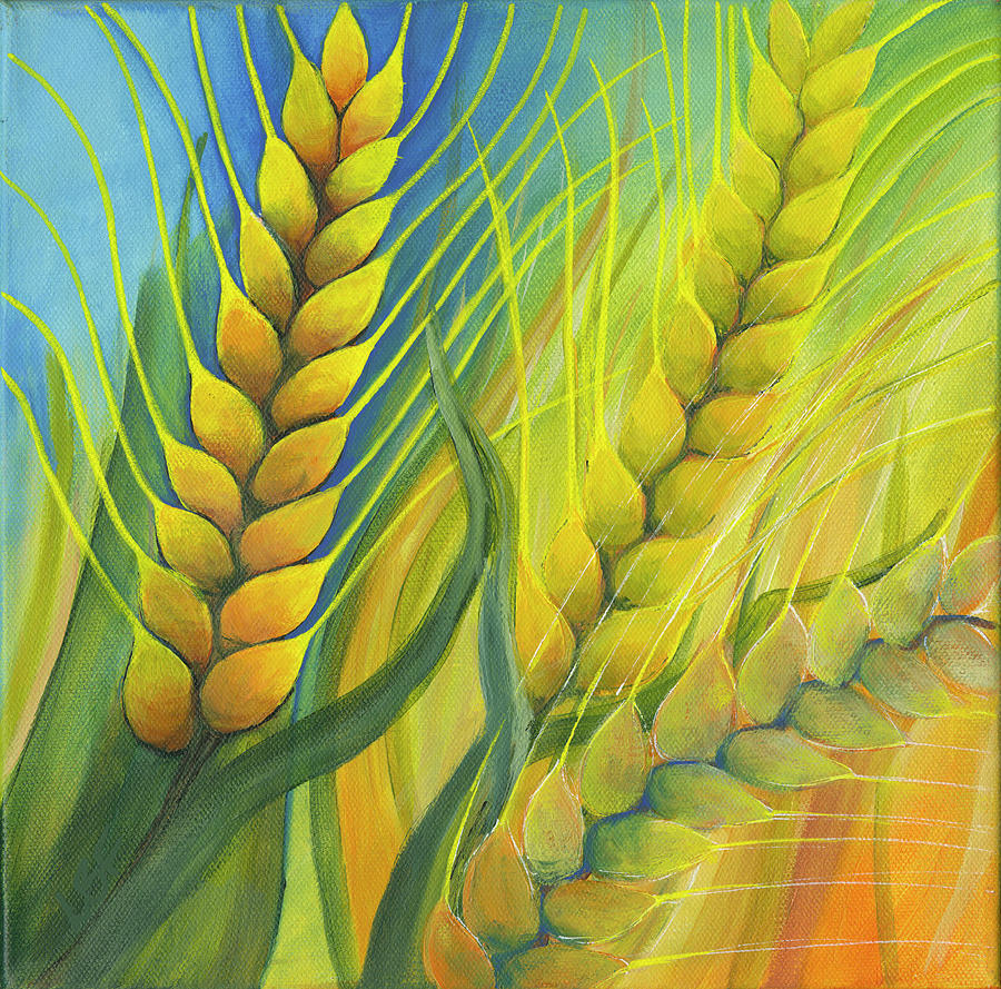 Wheat Painting by Lesley Friedmann - Pixels