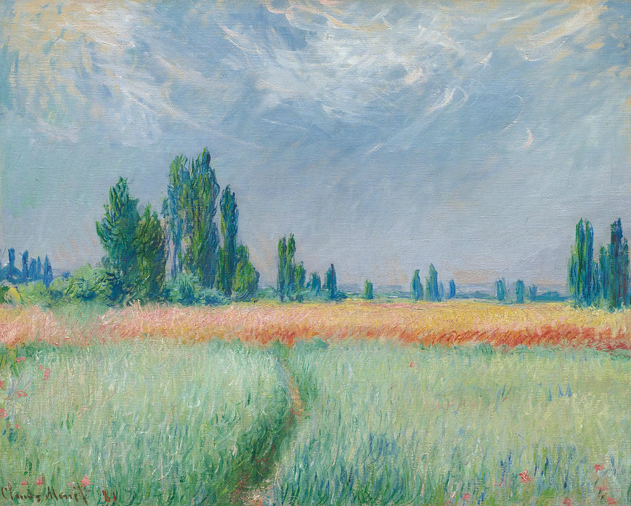 Wheatfield Painting by Claude Monet