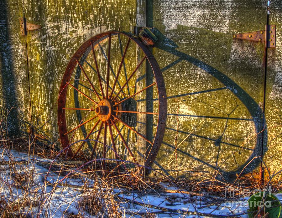 Wheel from the past Photograph by Robert Pearson