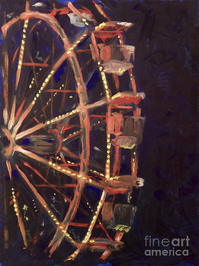 Wheel Painting by Joseph A Langley