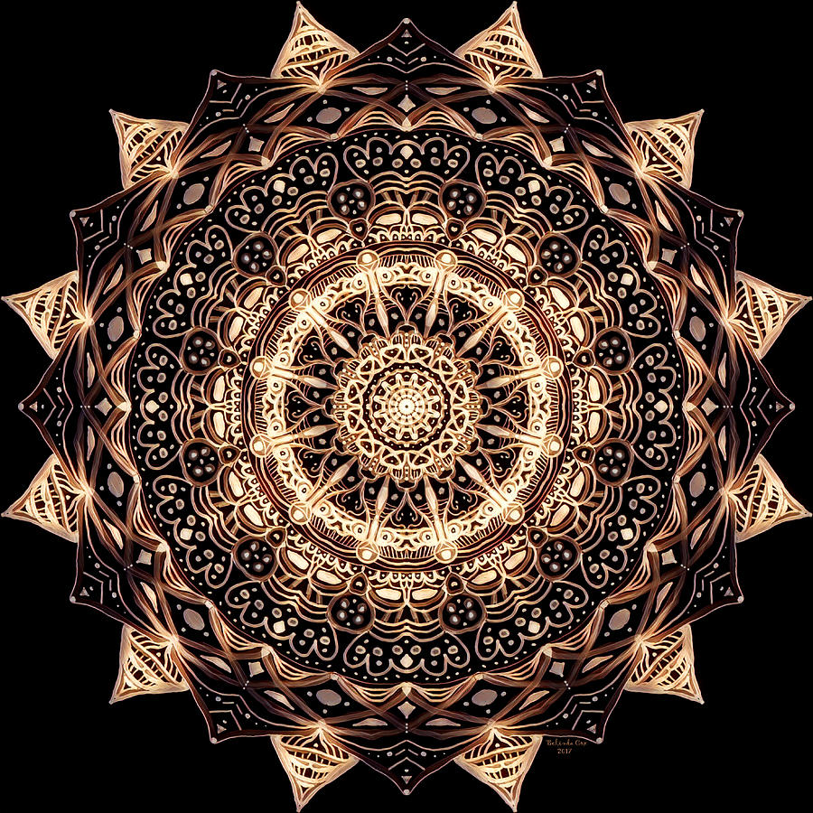 Wheel Of Life Mandala Digital Art by Artful Oasis