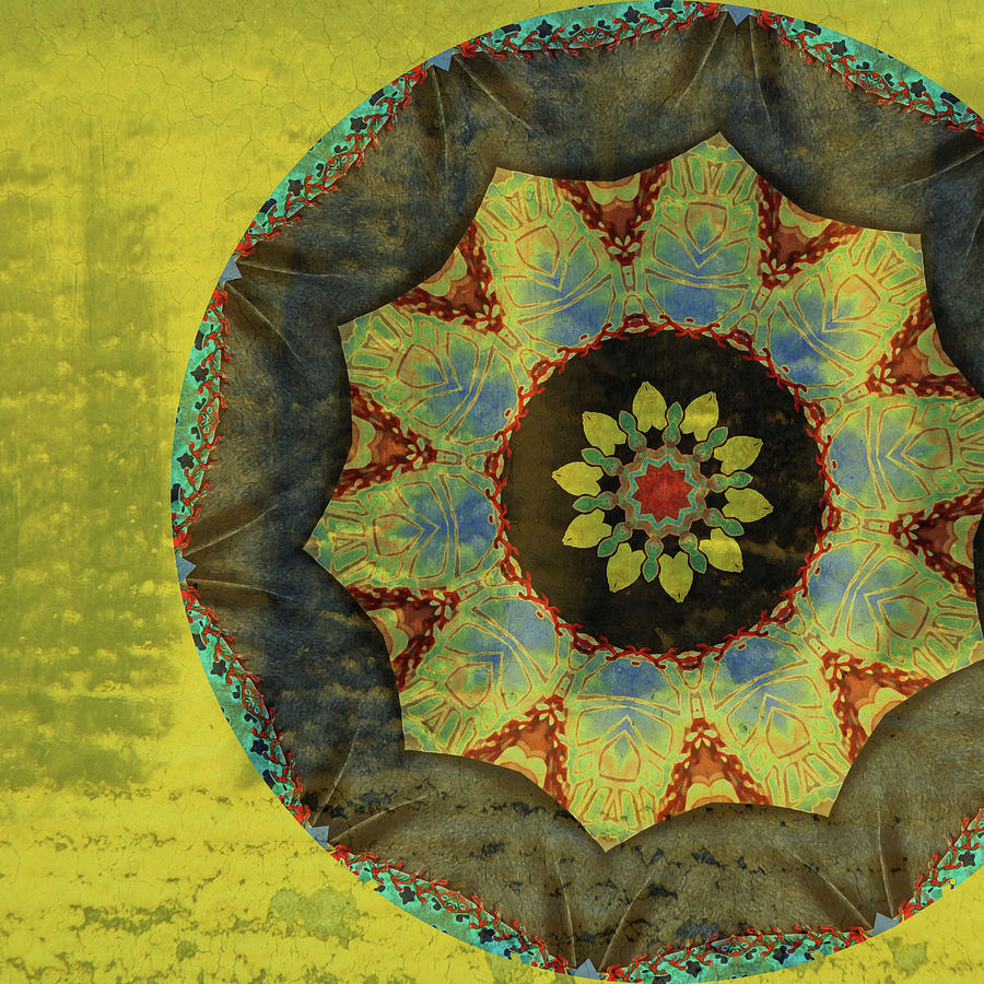 Kaleidoscope Digital Art - Wheel of Time by Bonnie Bruno