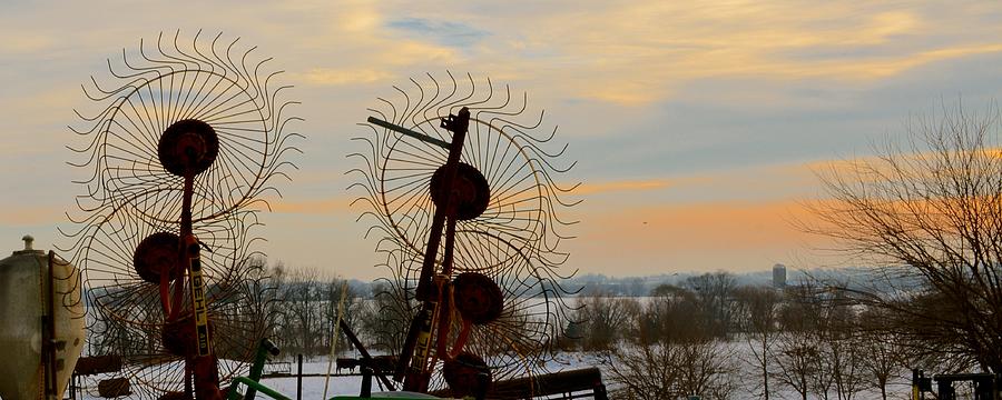 Wheel Rake Sunset Photograph by Tana Reiff