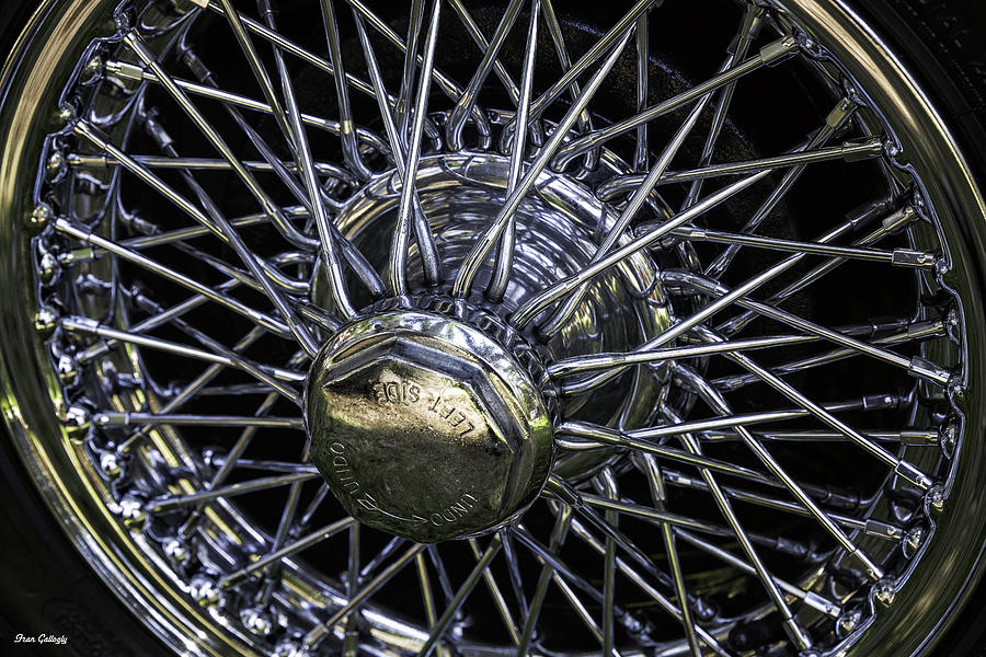 Car Photograph - Wheel Triumph Stag by Fran Gallogly