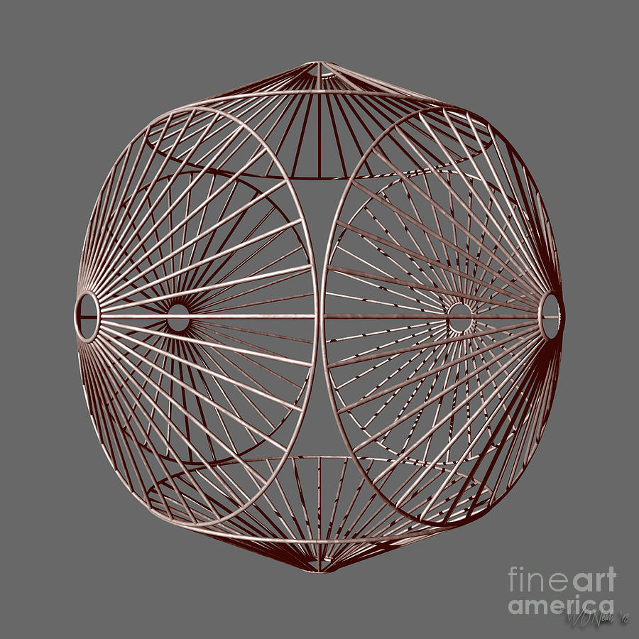 Art Object Digital Art - A Cubed Wheel by Walter Neal