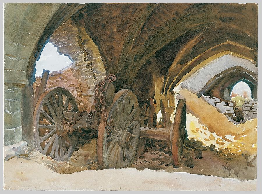John Singer Sargent Painting - Wheels in Vault by MotionAge Designs