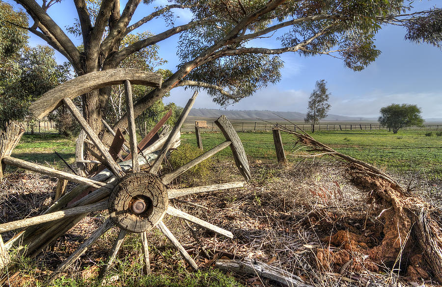 Farm Photograph - Wheels Keep On Turning by Wayne Sherriff