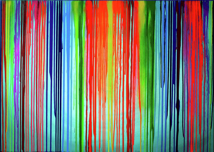 When A Rainbow Cry - Rainbow Tears Painting