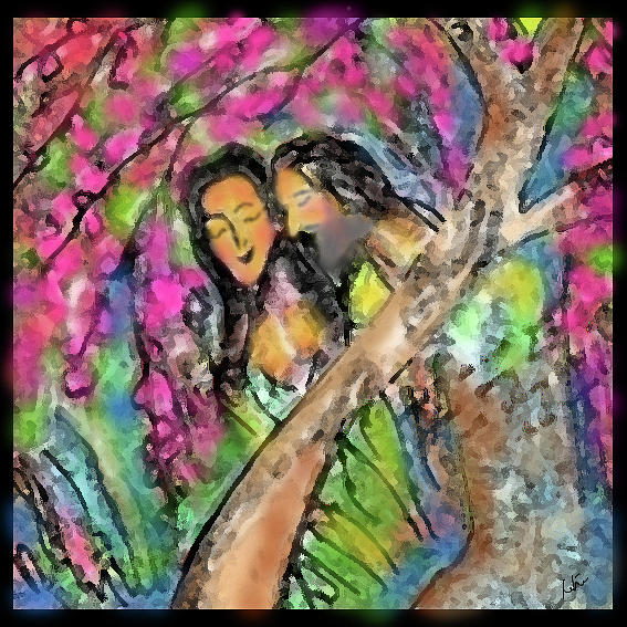 When Cherry Trees bloomed Digital Art by Latha Gokuldas Panicker